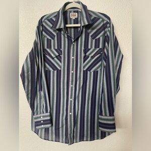 Men’s Vintage Ely Cattlemen Pearl Snap- XL